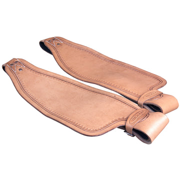 Hilason Leather Saddle Replacement Fender Pair With Hobble Straps Adult
